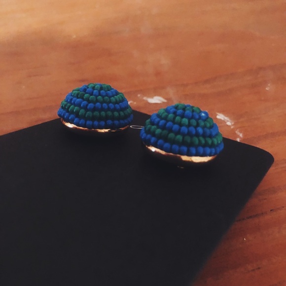 ❀ J. Crew Beaded Stud Earrings ❀ - Picture 4 of 5
